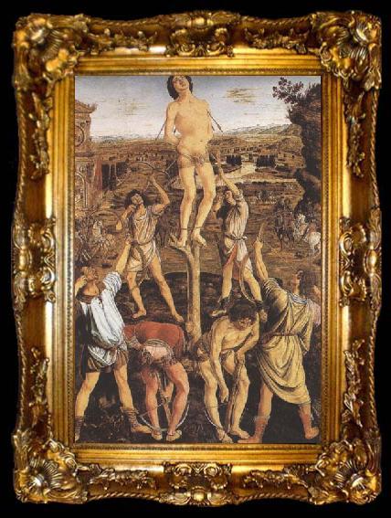 framed  Sandro Botticelli Antonio and Piero del Pollaiolo Martyrdom or St Sebastian, ta009-2